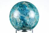 Bright Blue Apatite Sphere - Madagascar #198722-1